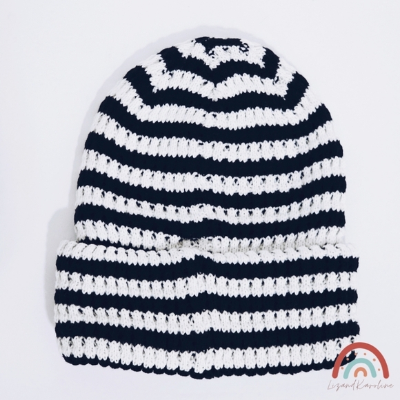 New! Free People Stripe It Up Cool Down Beanie - Picture 3 of 6